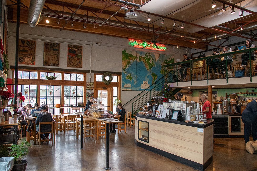 Interior of Salt Lake Roasting Co. in Salt Lake City
